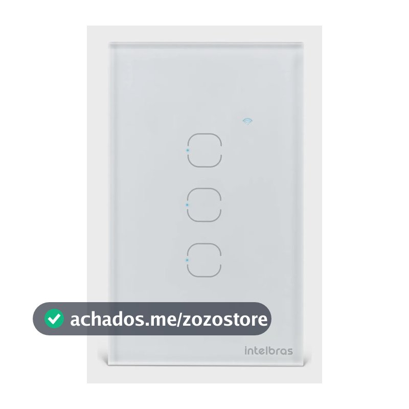 Interruptor Inteligente Touch WI-FI 3 Teclas EIW 1003 Branco Intelbras