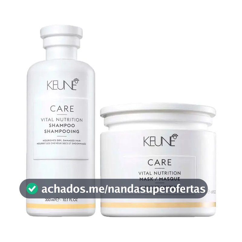 Kit Keune Nutrição Care Vital Shampoo 300ml + Máscara 200ml