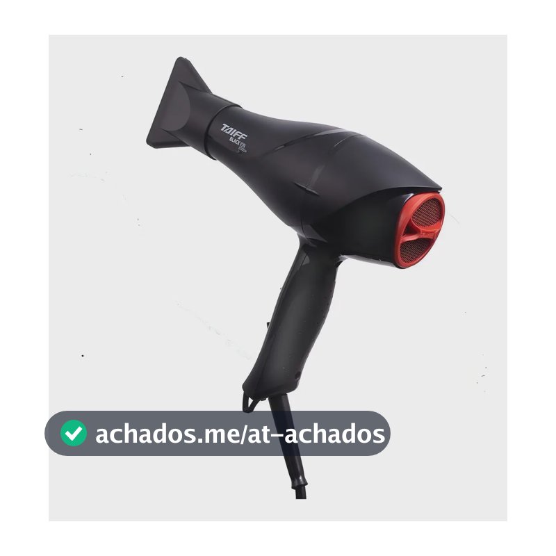 Taiff Black Ion Secador De Cabelo Profissional 2000w Cor Preto