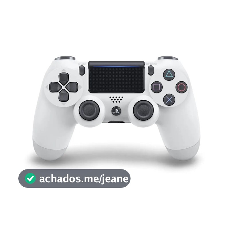 Controle joystick sem fio Sony PlayStation Dualshock 4 Wireless controller glacier white
