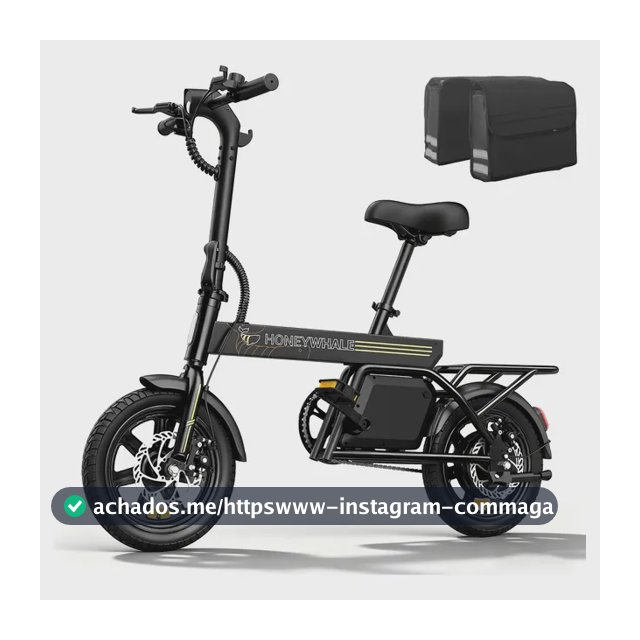 Honeywhale B20 Bicicleta Elétrica, 440w-35km-25km/h-120kg, Scooter Motor-ebike-adulto-bike-autonomia-velocidade Máxima-carga-honey Whale-fat-dobravel, 14 Aro, Freios A Disco Dianteiros E Traseiros