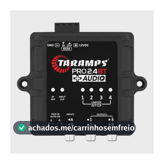 Processador Taramps Pro 2.4bt Crossover Equalizador Preto Preto