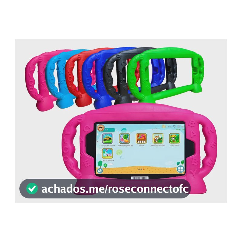 Capa Infantil Emborrachada para Tablet 7" Commercedaii Verde
