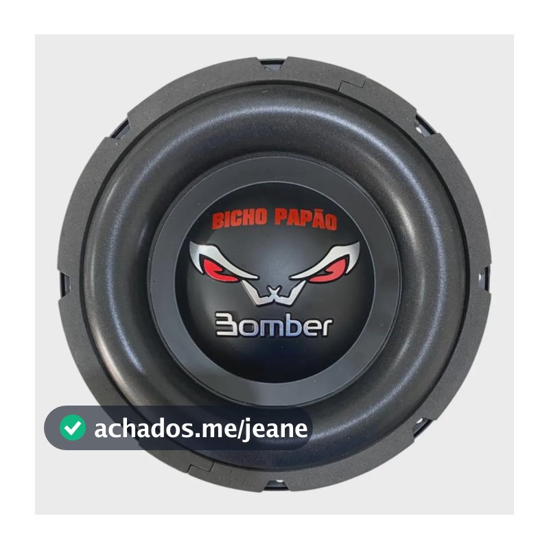 Subwoofer Bixo Papao Bomber 8 Polegadas 600w Grave Batida Preto