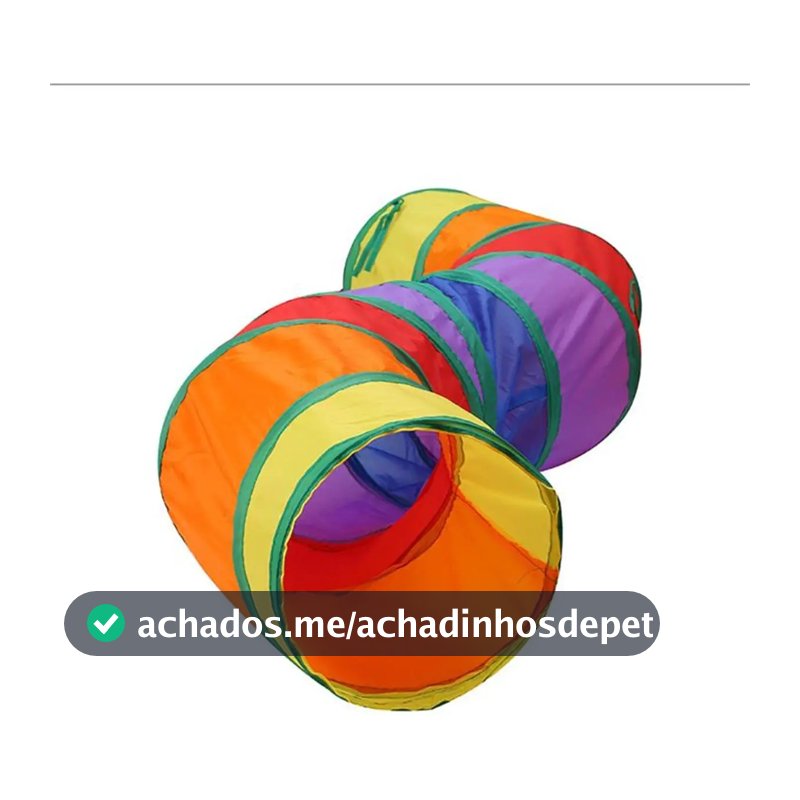 Túnel Labirinto Para Gatos Cães Interativo Cat Brinquedo Pet Cor Arco-íris S