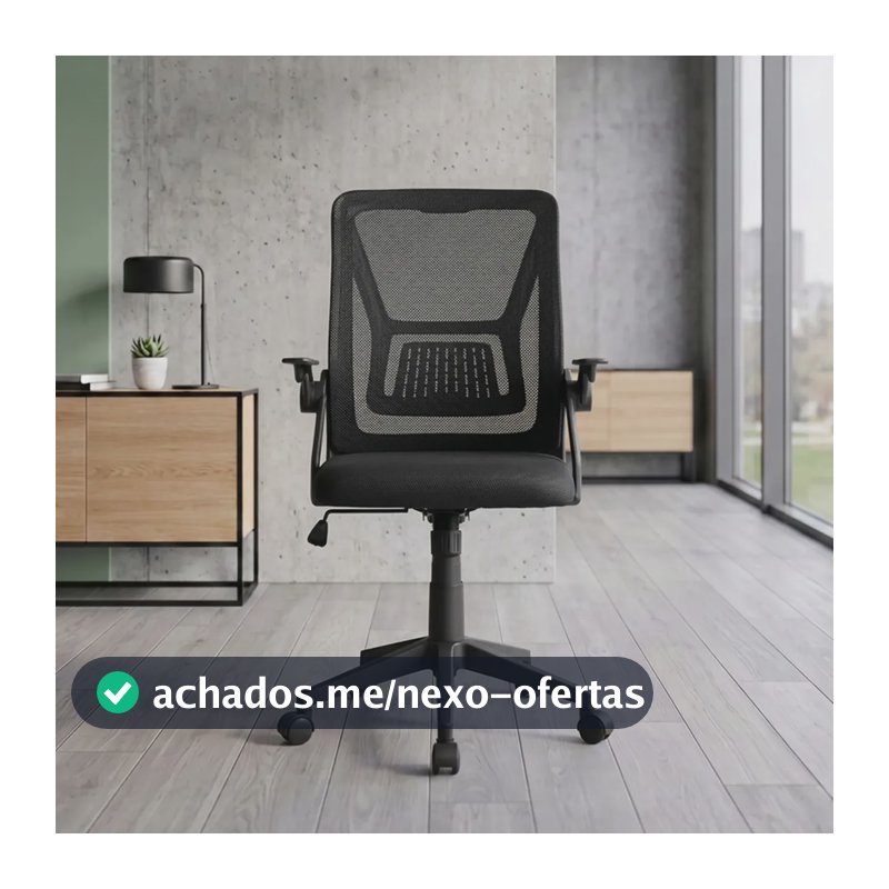 Cadeira De Escritório Diretor Malcom Preta Healer
