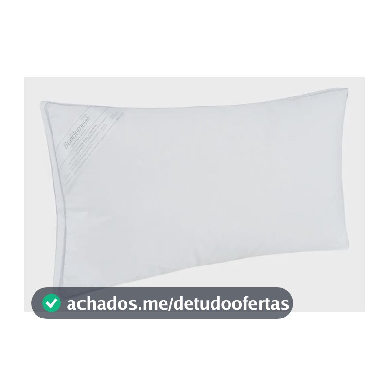 Travesseiro 50x90cm Buddemeyer Vision Fill 100% Algodão Branco