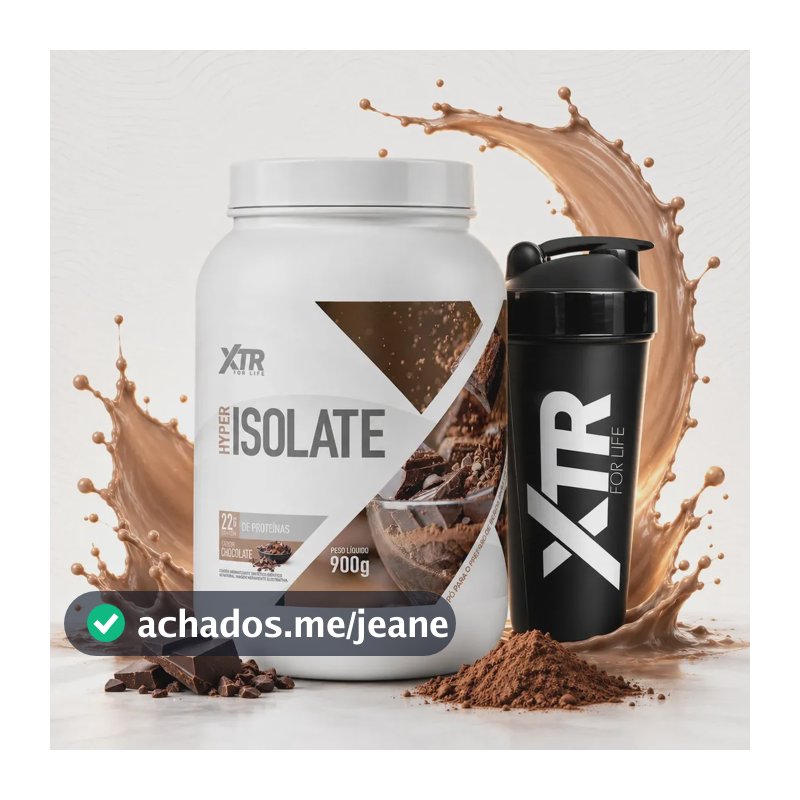 Proteína Isolada Whey Hyper Isolate Sem Lactose Sem Glúten 900g Chocolate XTR