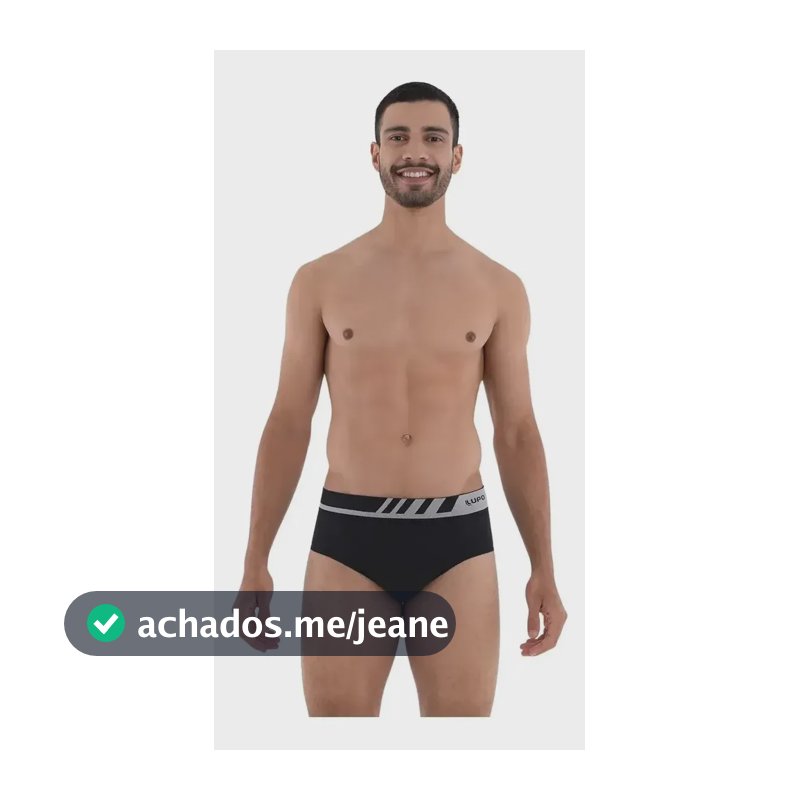 Kit 4 Cuecas Senhor Costura Adulto Lupo Cores Diversas Preto/branco/marinho/azul Lisa G