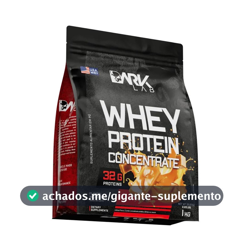 Whey Protein Concentrado 1kg Dark Lab Sabor Doce de leite