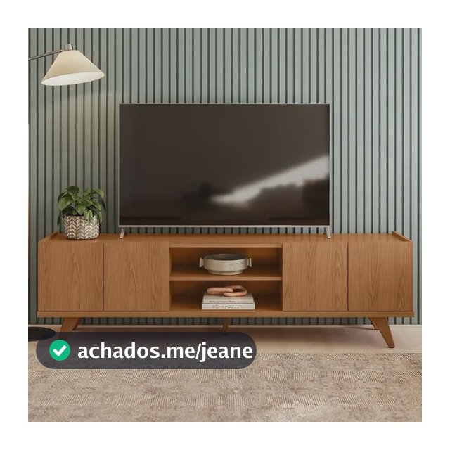 Rack Para Tv Até 75 Brazos Colibri Brazos Cor Freijó