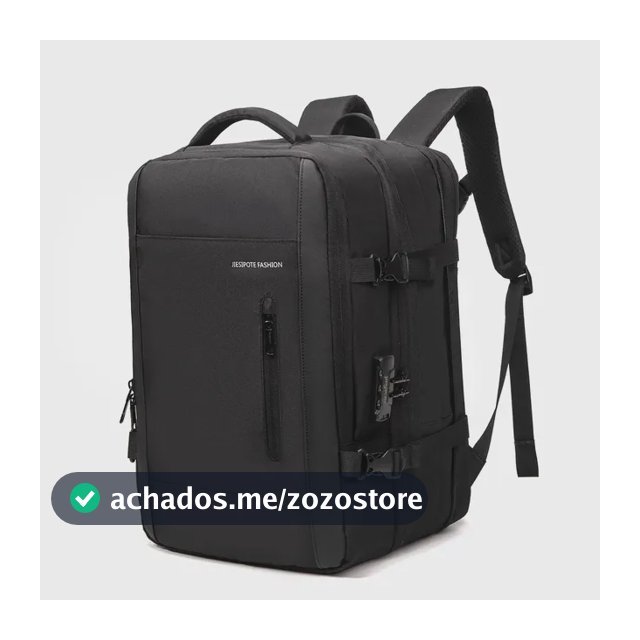 Mochila Para Notebook Impermeável com Porta USB e Senha Para Homem