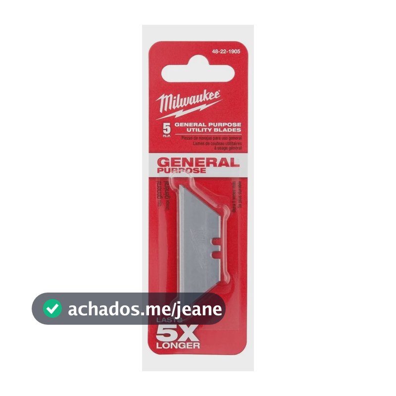Lâmina Trapezoidal Milwaukee: Pack com 5 Lâminas de Reposição