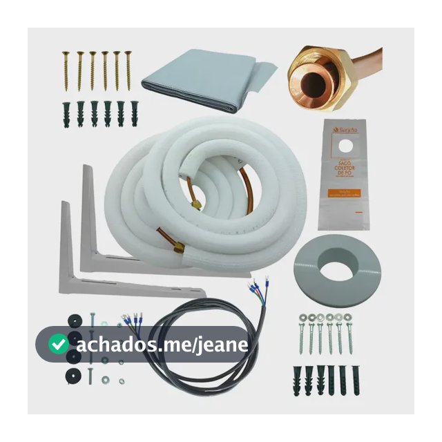 Kit Instalação Ar Inverter 9000/12000 Btus 2m Com Suporte