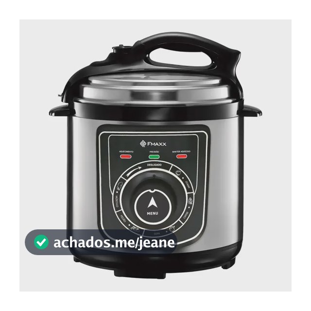Panela De Pressão Elétrica Fmaxx Chef 4 Litros 800w Prateado 60hz