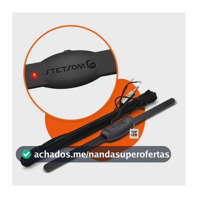 Antena Carro Universal Stetsom St900 Analógica Digital Am Fm Preto Antena Para Carro Universal