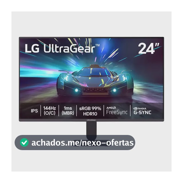 Monitor LG UltraGear™ 24G411A-B 24",FHD, 144Hz, 1ms (MBR), NVIDIA G-SYNC, AMD FreeSync, HDR10
