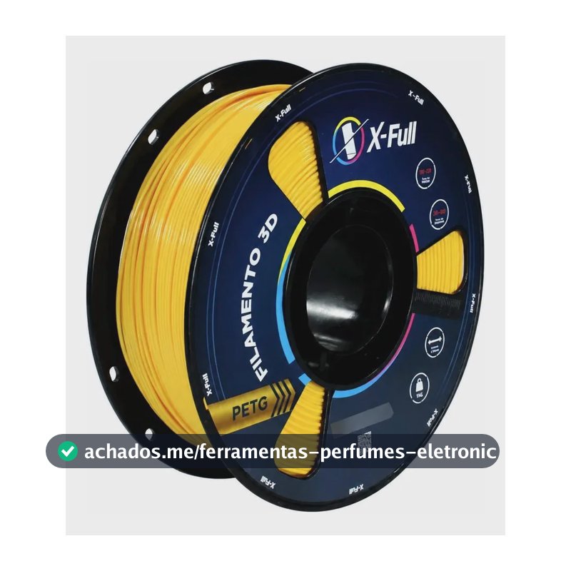 Filamento Petg 3d Amarelo 1,75mm Xfull 1kg - Resistência Amarelo