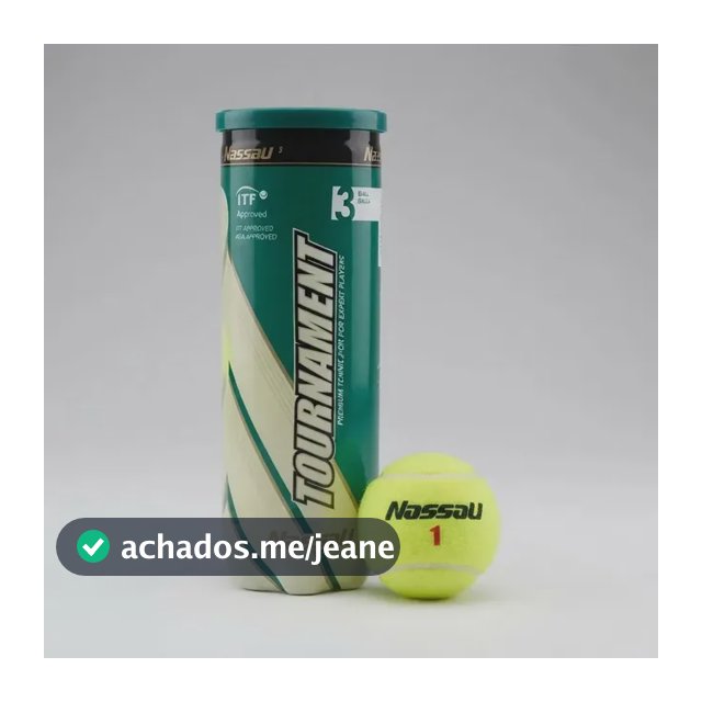 Bola Bolinha de Tenis Nassau Premium Tournament X3 Tubo 3 Unidades