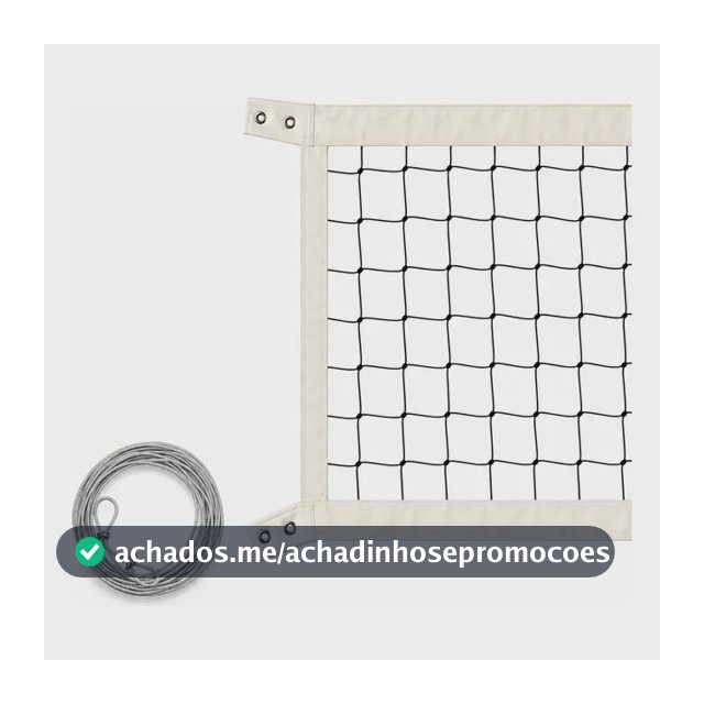 Rede Vôlei Oficial Com Cabo De Aço 4 Faixa Algodão
