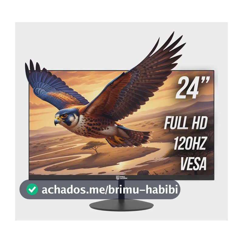 Monitor Gamer Safegamer ProWork 23.8" Full HD de 120Hz para Jogos