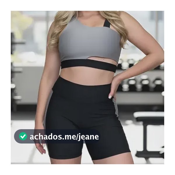 Conjunto Fitness Top E Short Academia Premium Conforto