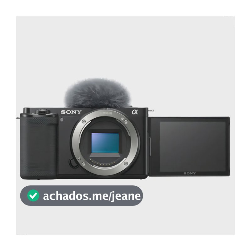 Sony Alpha ZV-E10 ILCZVE10 Mirrorless Preta (Sem Lente)