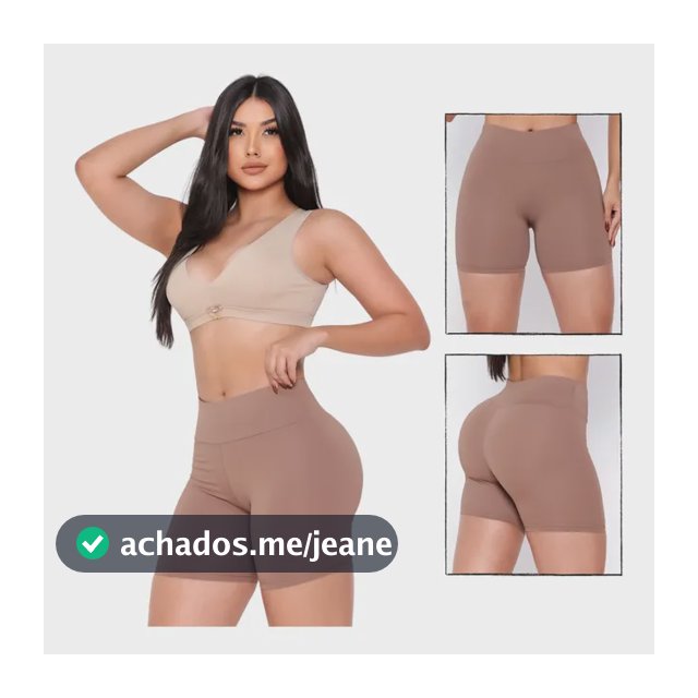 Short Segunda Pele Anágua Modeladora Cintura Alta P/ Vestido
