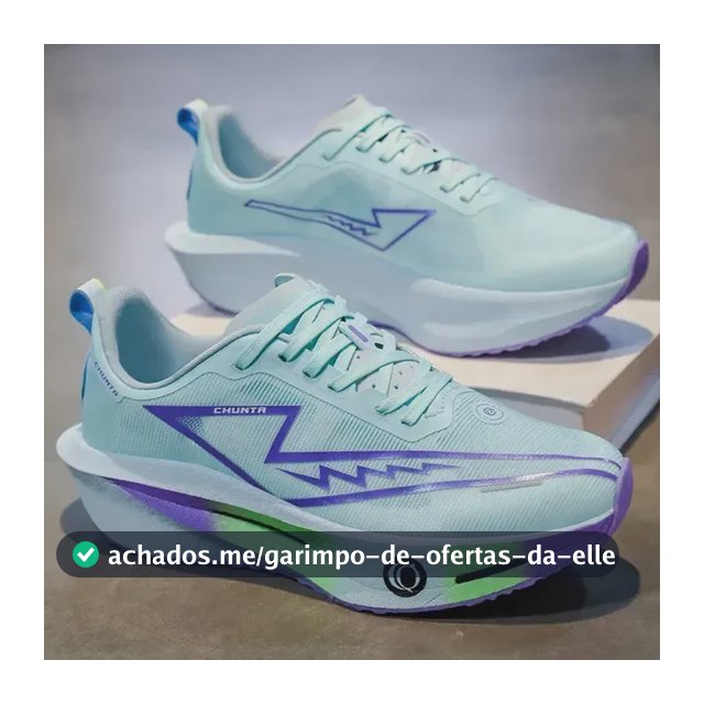 Tênis De Corrida Com Placa De Fibra De Carbono, Confortável Azul 45