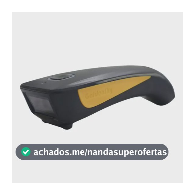 Leitor Código Barra 2d Qrcode Sem Fio Bluetooth Usb Goldensky Cor Amarelo