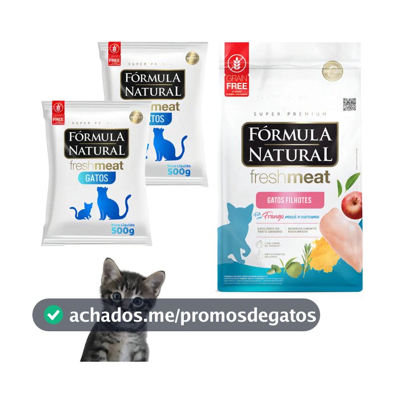 Ração Gato Filhote Frango Fórmula Natural Fresh Meat 1.1kg