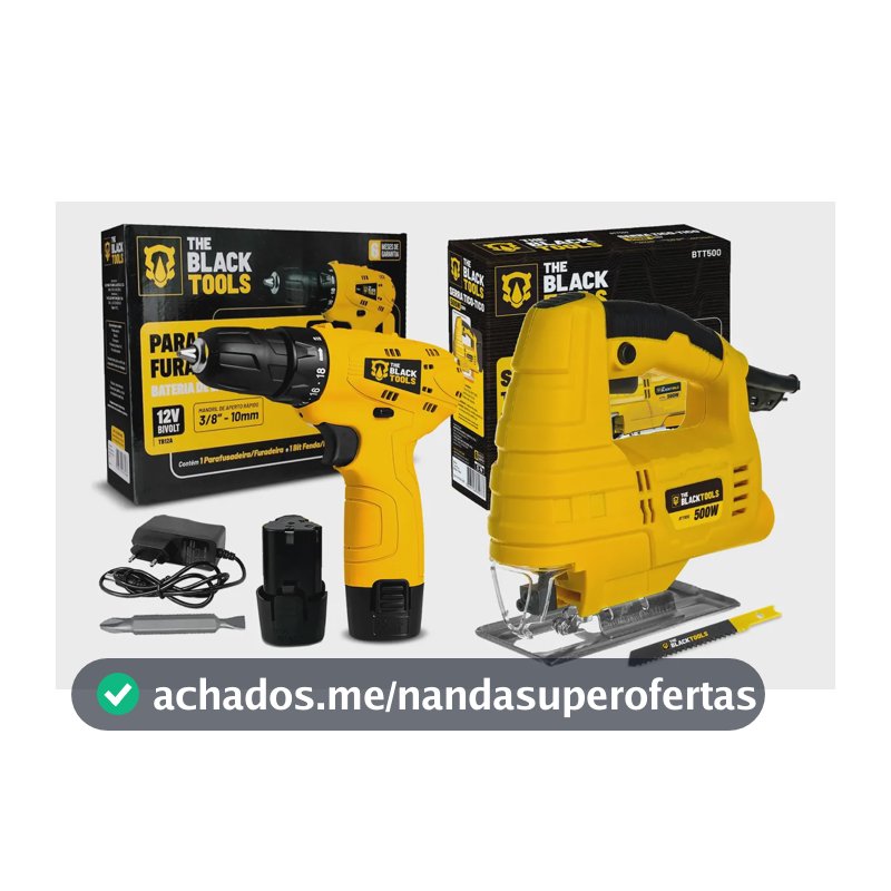 Serra Tico Tico 500w Com Lamina + Parafusadeira 12v Sem Fio 127v