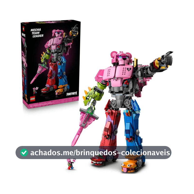 Conjunto de construção de mecha LEGO® Fortnite® Team Leader, boneco colecionável de videogame 77078