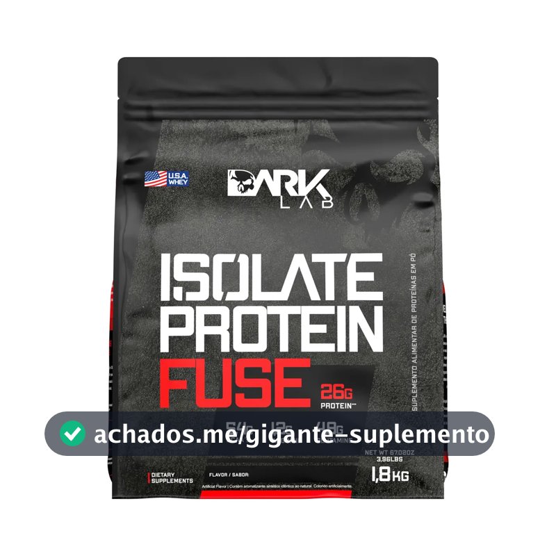 Whey Isolate Protein Fuse 1.8kg Baunilha Dark Lab