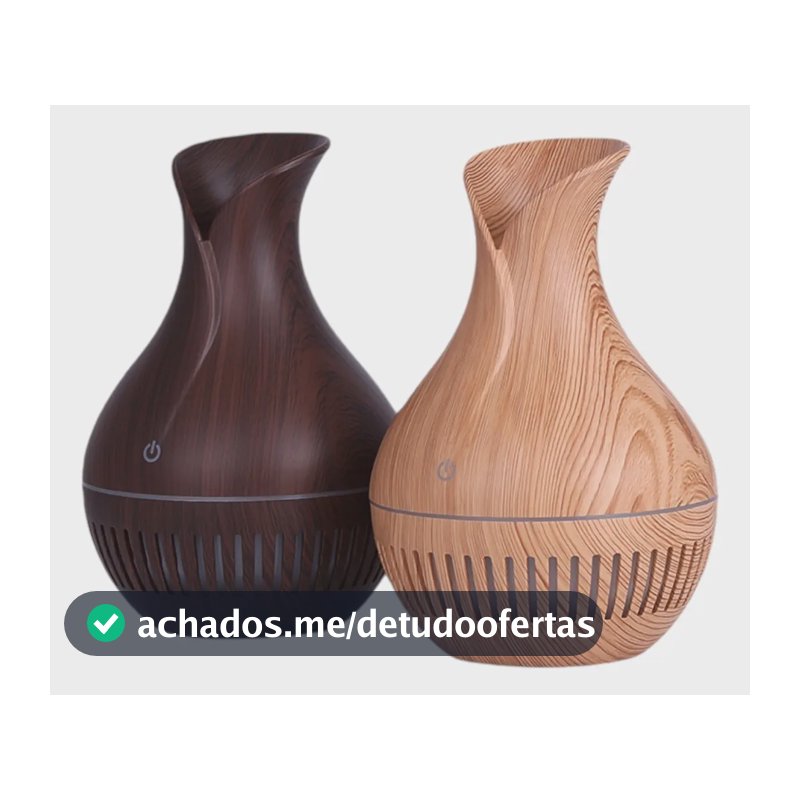 Kit 2 Umidificador Aromatizador Difusor Ultrassônico Vaso Aleatória 127/220v