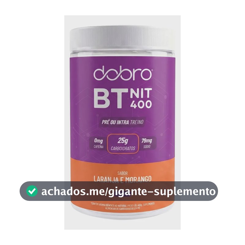 Suplemento em pó Dobro Sport Protein Carboidrato,Nitrato sabor Laranja com morango x 450g