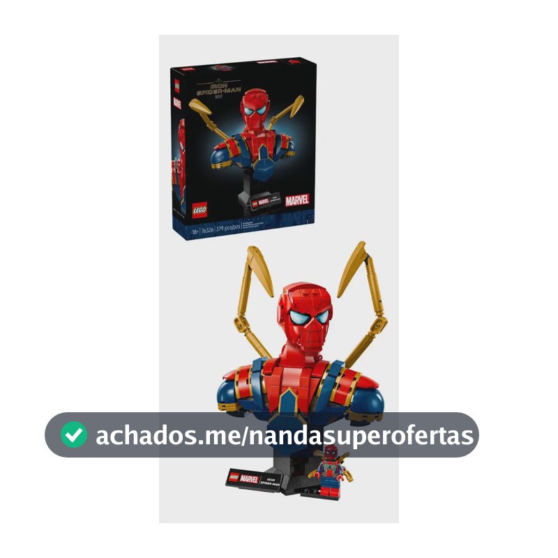 Lego 76326 Marvel Busto Do Homem-aranha De Ferro 18+ 379 peças - 2025