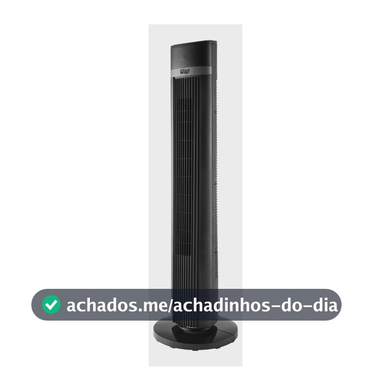 Ventilador de Torre WAP Air Silence com Ajuste de 4 Velocidades