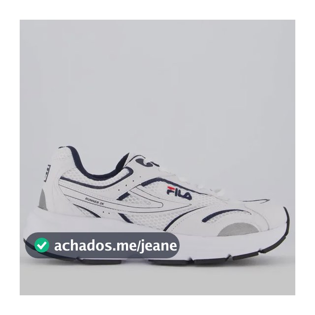 Tênis Fila Runner 2k Branco E Marinho
