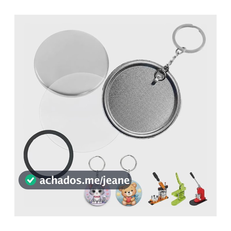 44mm Pins E Bottons Chaves 50 Kits Máquina De Button
