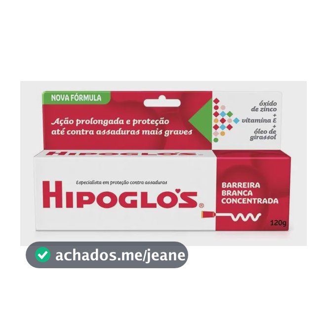 Hipoglós Creme Preventivo de Assaduras, 120g