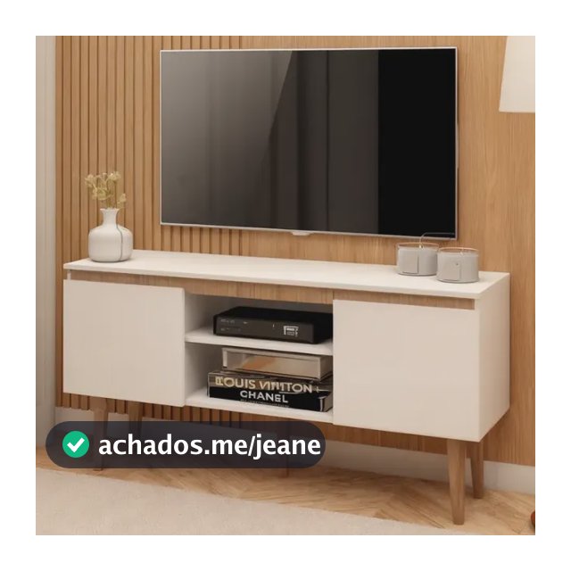 Rack Branco Para Sala - Estante Moderna E Compacta Branco