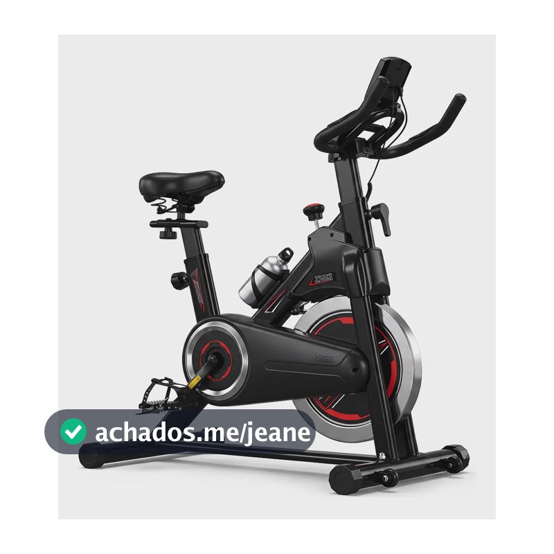 Bicicleta Spinning Ergométrica 10kg 130kg Silenciosa Preto 1.5v