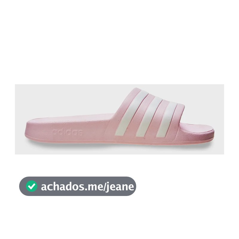 Chinelo Casual Masculino E Feminino Adilette Aqua adidas Rosa-claro Liso 42 Br