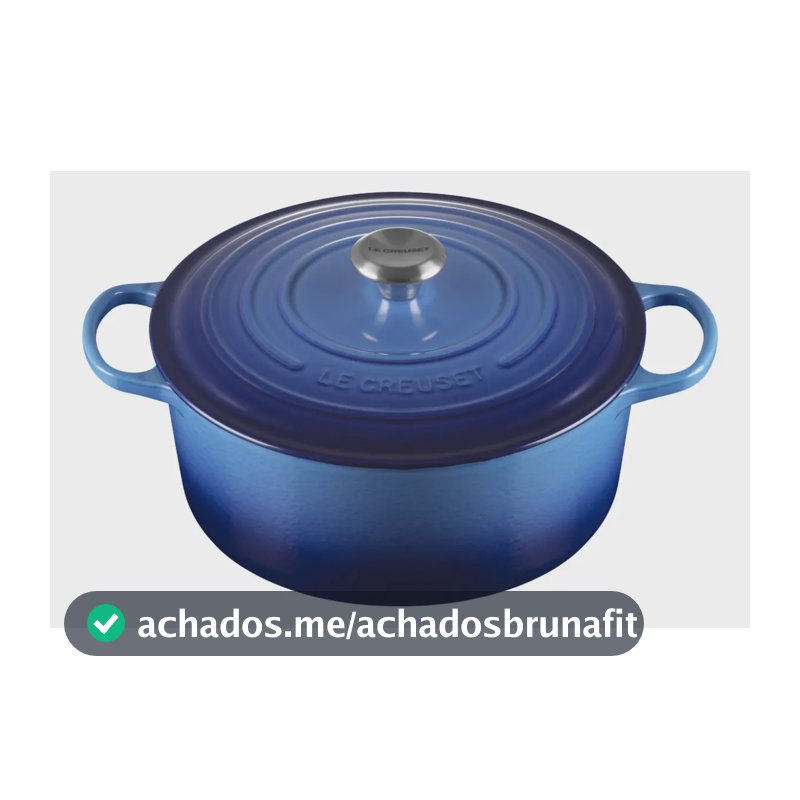 Panela de Ferro Fundido Redonda Signature 30cm Azure Blue Le Creuset
