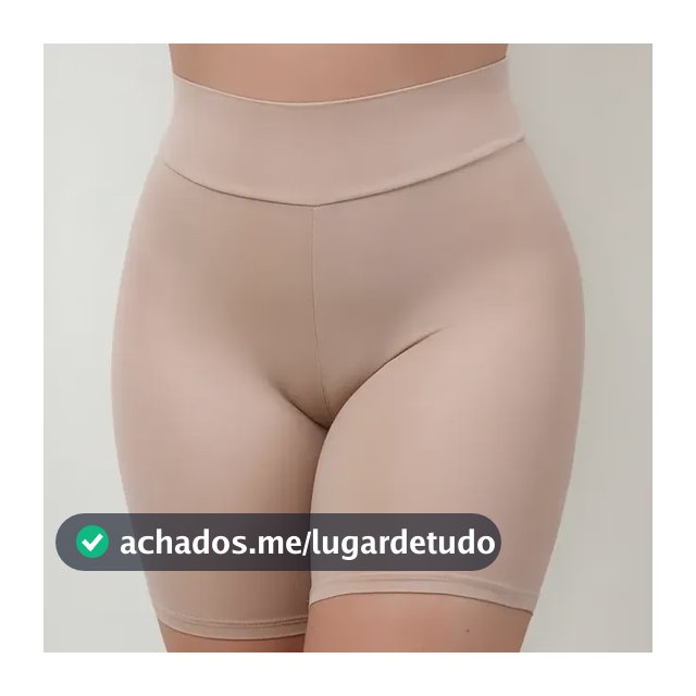 Kit 2 Bermudas Cós Alto Segunda Pele Anágua Modeladora
