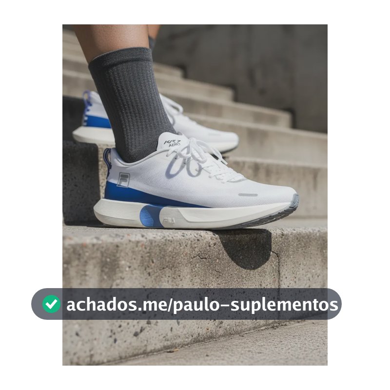 Tênis Fila Kr7 Pro Speed Tech Masculino Corrida Original Run Branco/azul Liso 40 Br