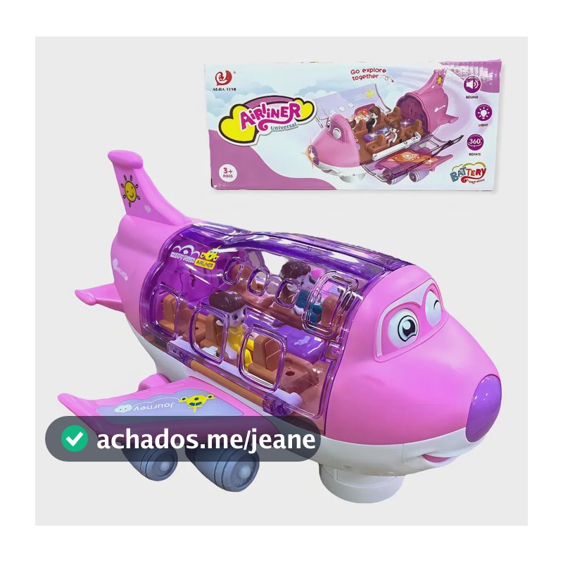 Aviao infantil com Som e Luz