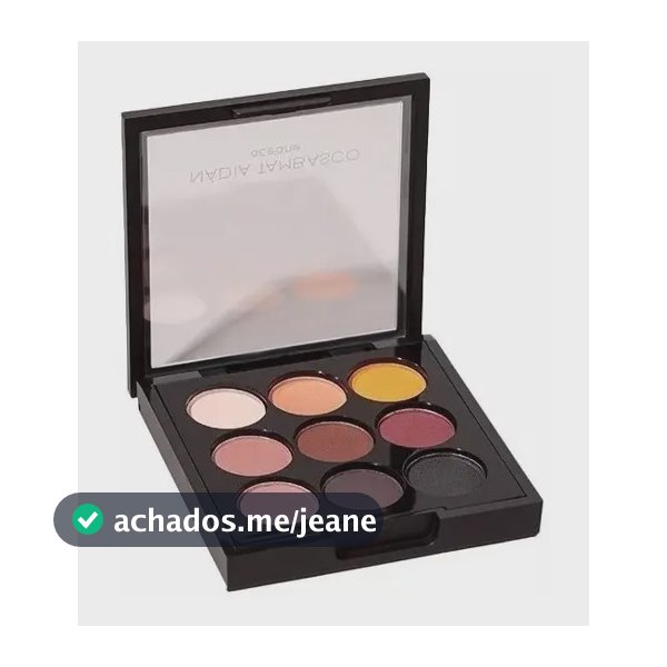 Paleta de Sombras Nádia Tambasco To Go Matte Com 9 Tons Neutros 7,2g Océane