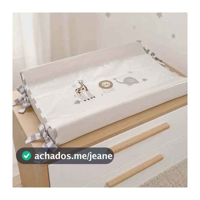 Trocador De Bebê Cômoda Americano Batistela Baby Bege Estampada Bichos